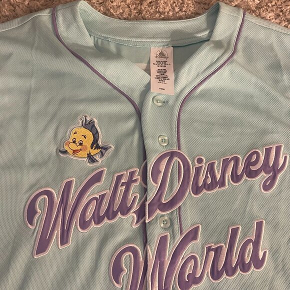 Disney Tops - Walt Disney World Ariel 89 Baseball Jersey XXL • NEW WITH TAGS